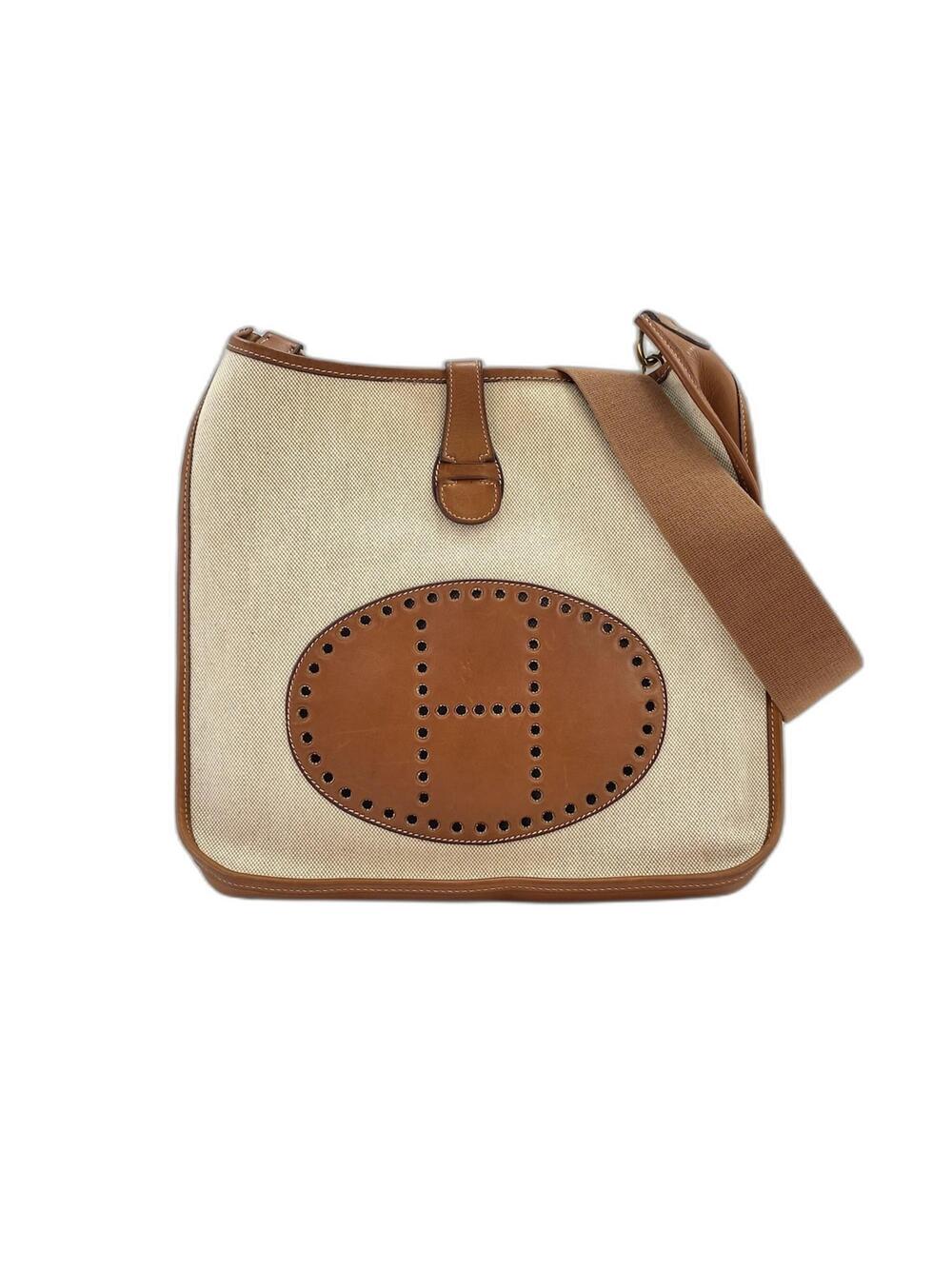 Hermes Evelyne Bag Gen I Toile And #341928H22B